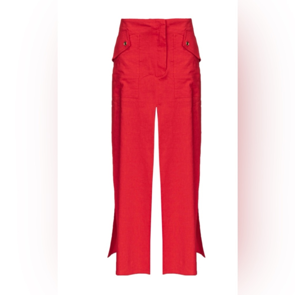 Pinko made in Italy Red Maxi Skirt